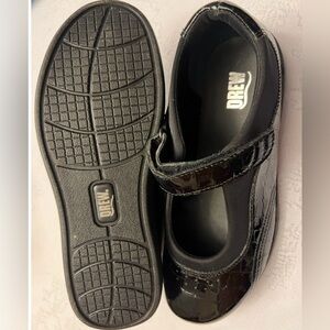 Drew Black Croc-Embossed Mary Jane Orthopedic Diabetic Shoes Sz 9.5 WW